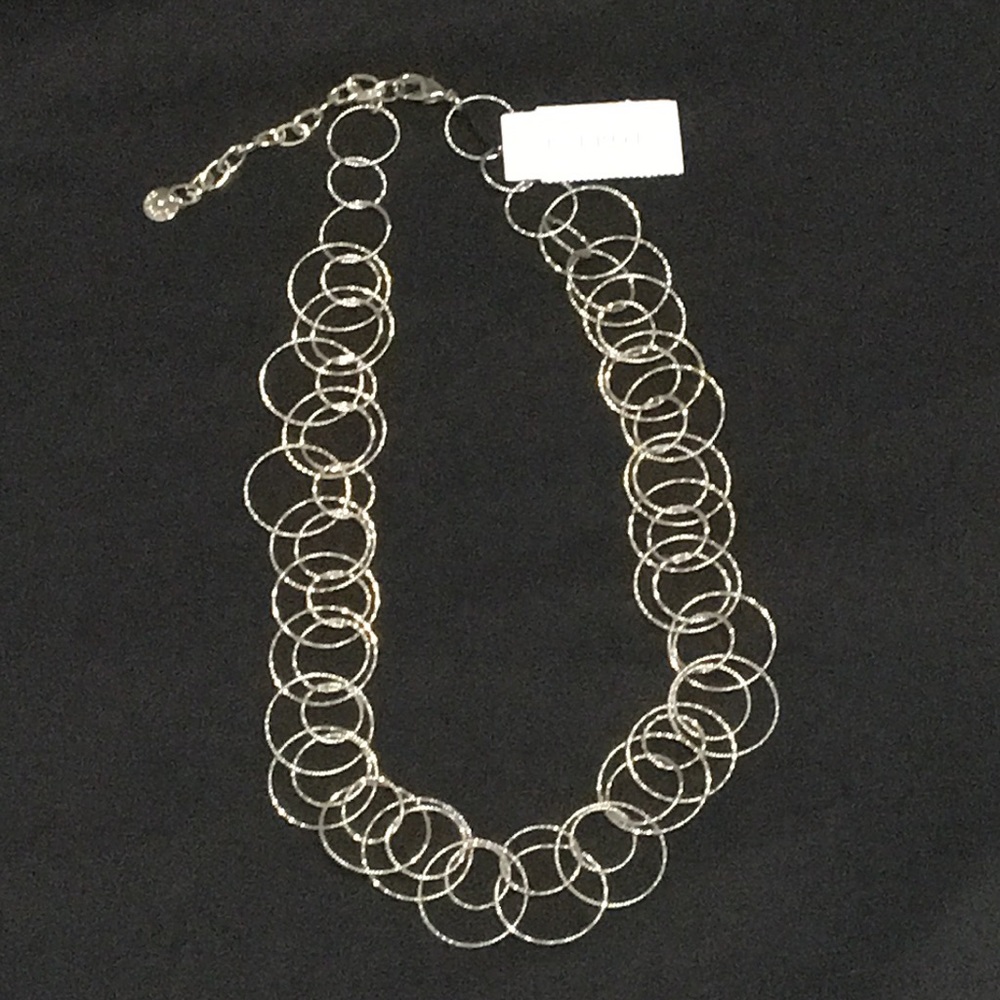 Talbotvs Sterling Silver Interlinked Necklace 21’